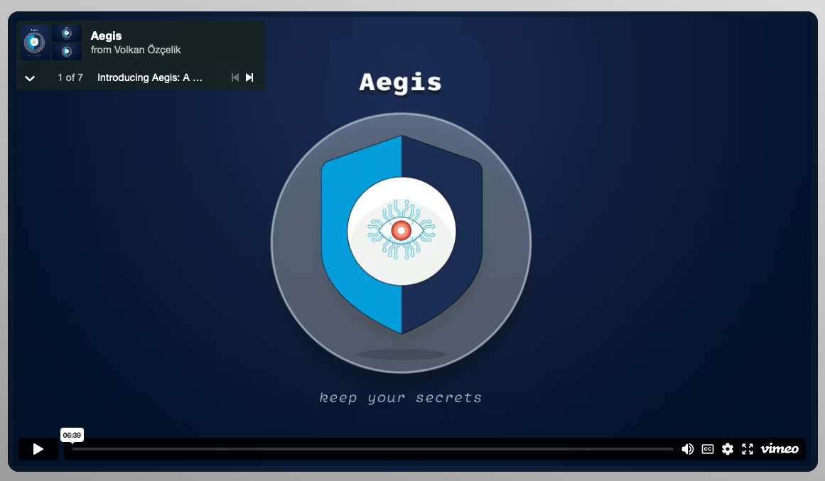 Aegis: Keep your secrets… secret.