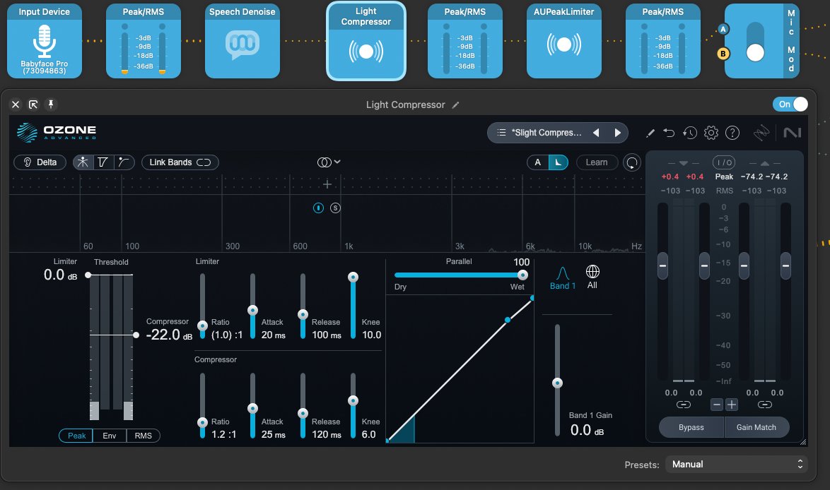 Audio compression.