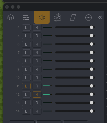Wirecast audio input.