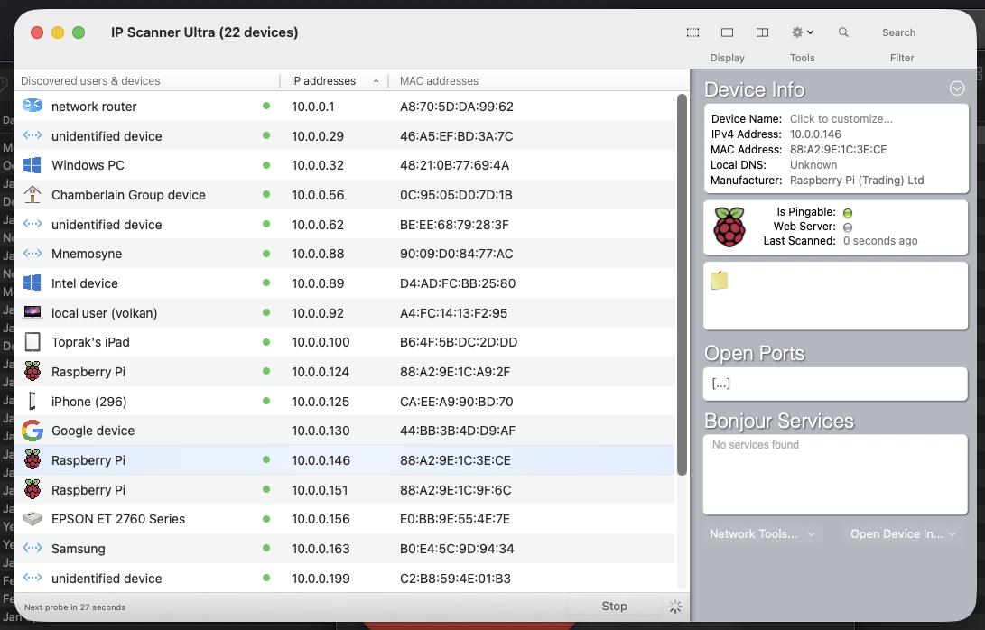 IP Scanner Ultra.